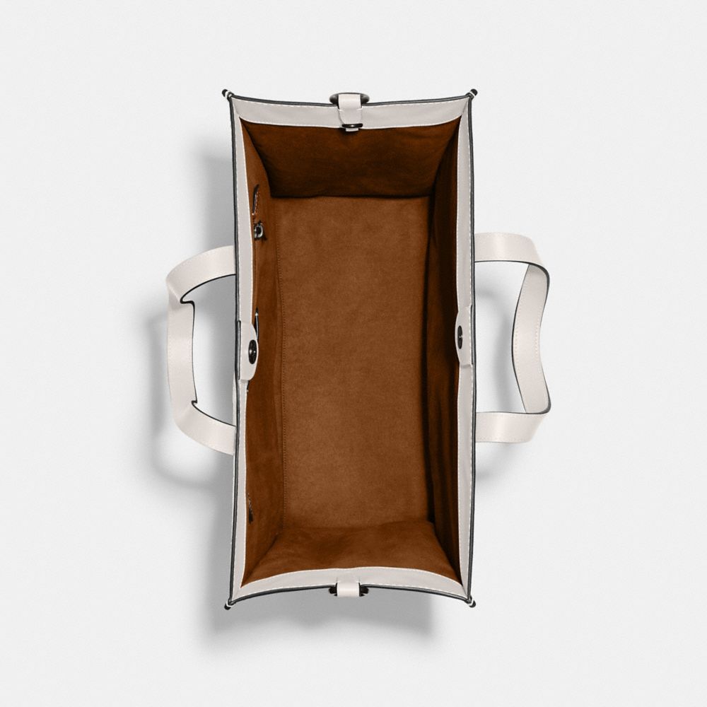 COACH®,Field Tote Bag 40 With Horse And Carriage,,Inside View,Top View