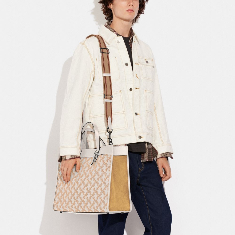 COACH®,Field Tote Bag 40 With Horse And Carriage,,Detail View
