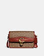 COACH®,STUDIO SHOULDER BAG IN SIGNATURE CANVAS,canvas,Small,Brass/Tan/Rust,Front View