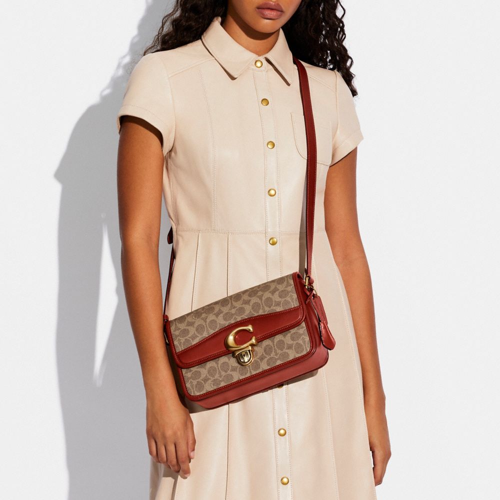 COACH®  Studio Shoulder Bag In Signature Canvas