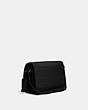 COACH®,STUDIO SHOULDER BAG,Embossed Leather,Small,Pewter/Black,Angle View