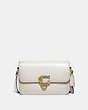 COACH®,STUDIO SHOULDER BAG,Smooth Leather,Small,Brass/Chalk,Front View