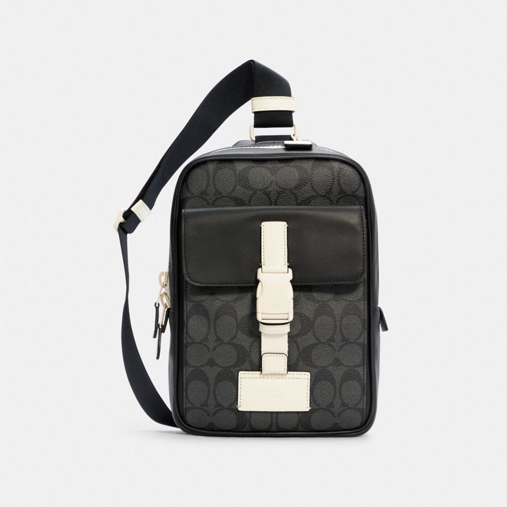 COACH® | Track Pack In Signature Canvas