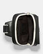COACH®,TRACK PACK IN SIGNATURE CANVAS,pvc,Medium,Gunmetal/Charcoal Chalk,Inside View,Top View