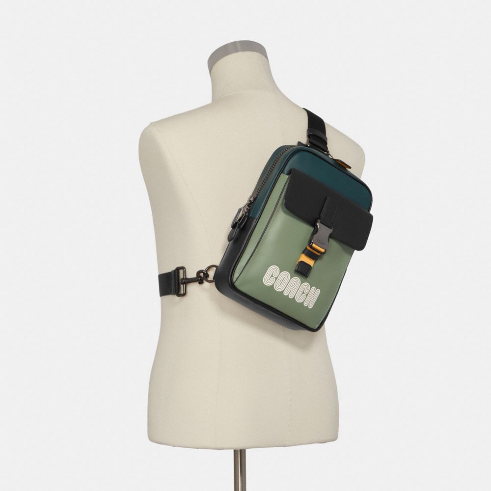 Track Pack In Colorblock With Coach Patch