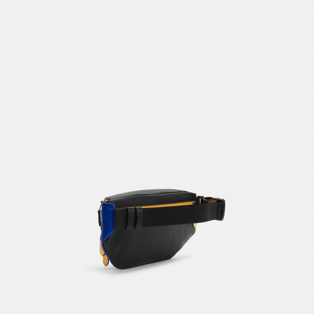 Track Belt Bag In Colorblock Signature Canvas