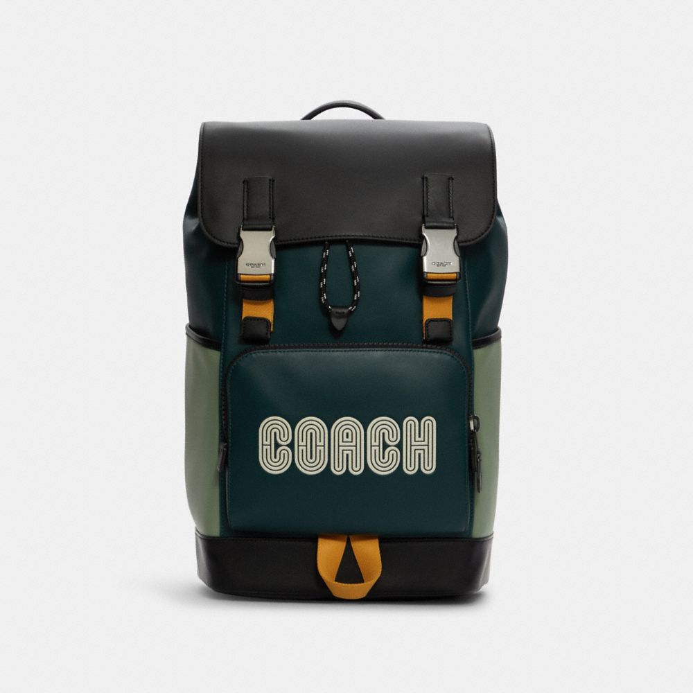 Track Backpack In Colorblock With Coach Patch