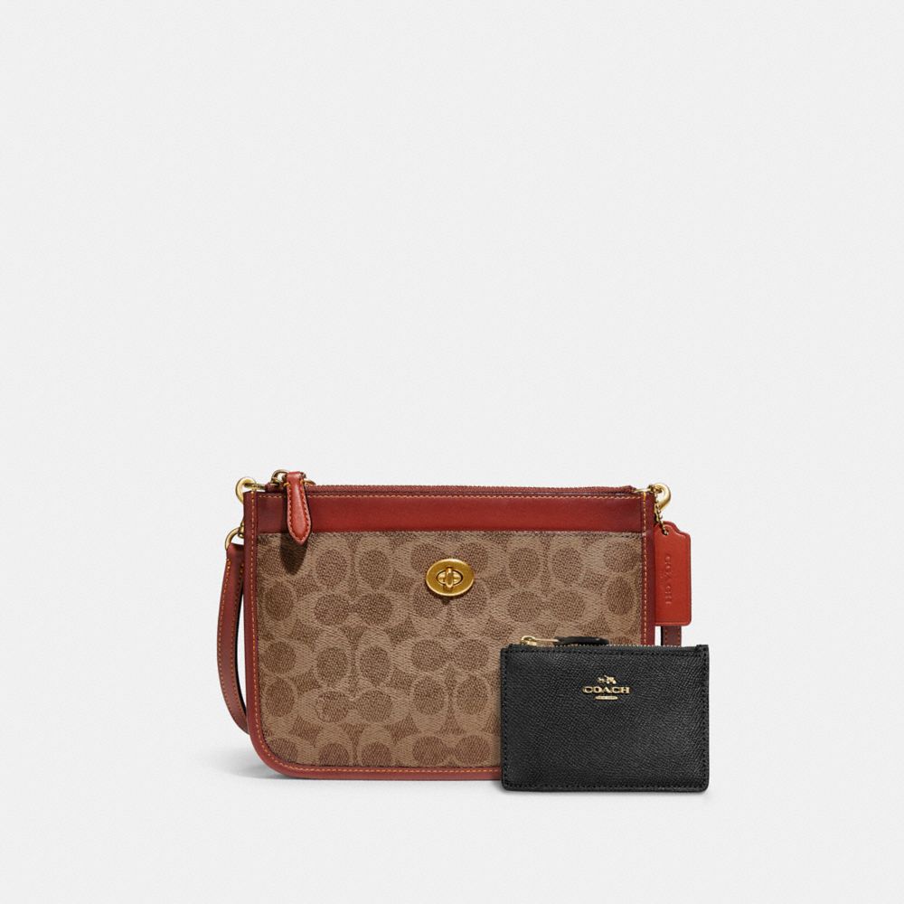 COACH®,Slim Turnlock Crossbody & Mini Id Case,