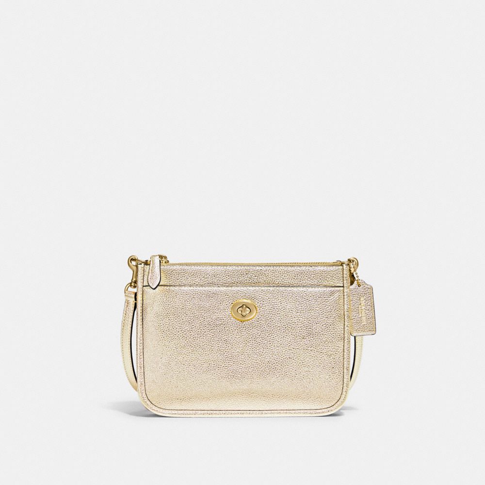 Coach discount gold wristlet