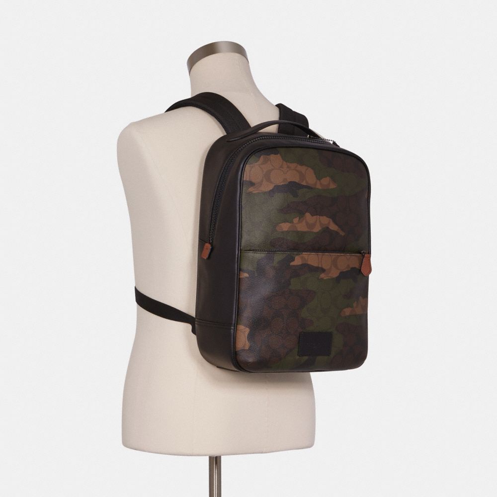 Coach on sale camo backpack