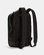 COACH®,WESTWAY BACKPACK WITH GRAFFITI COACH,n/a,Large,Gunmetal/Black/Blue,Angle View