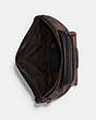 COACH®,WESTWAY BELT BAG WITH WINDOW PANE PLAID PRINT,Small,QB/Brown Orange Multi,Inside View,Top View