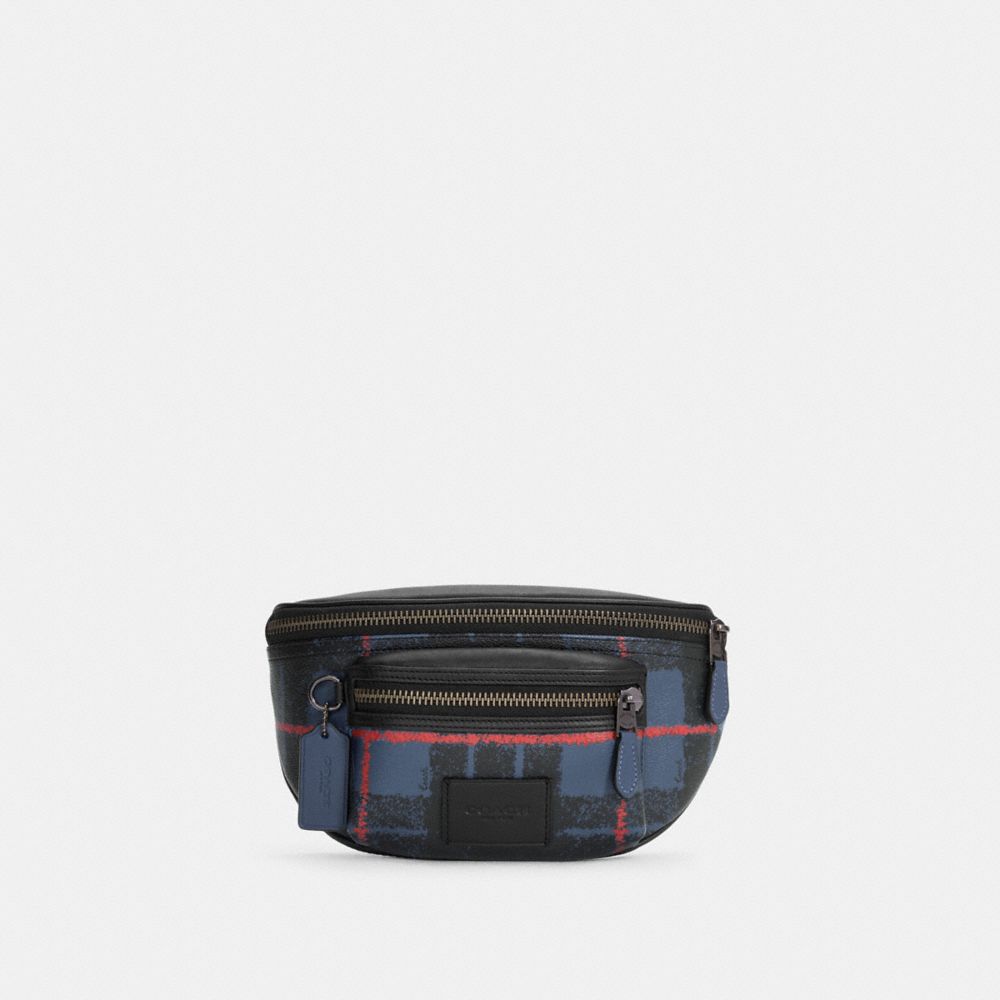 Westway Belt Bag With Window Pane Plaid Print