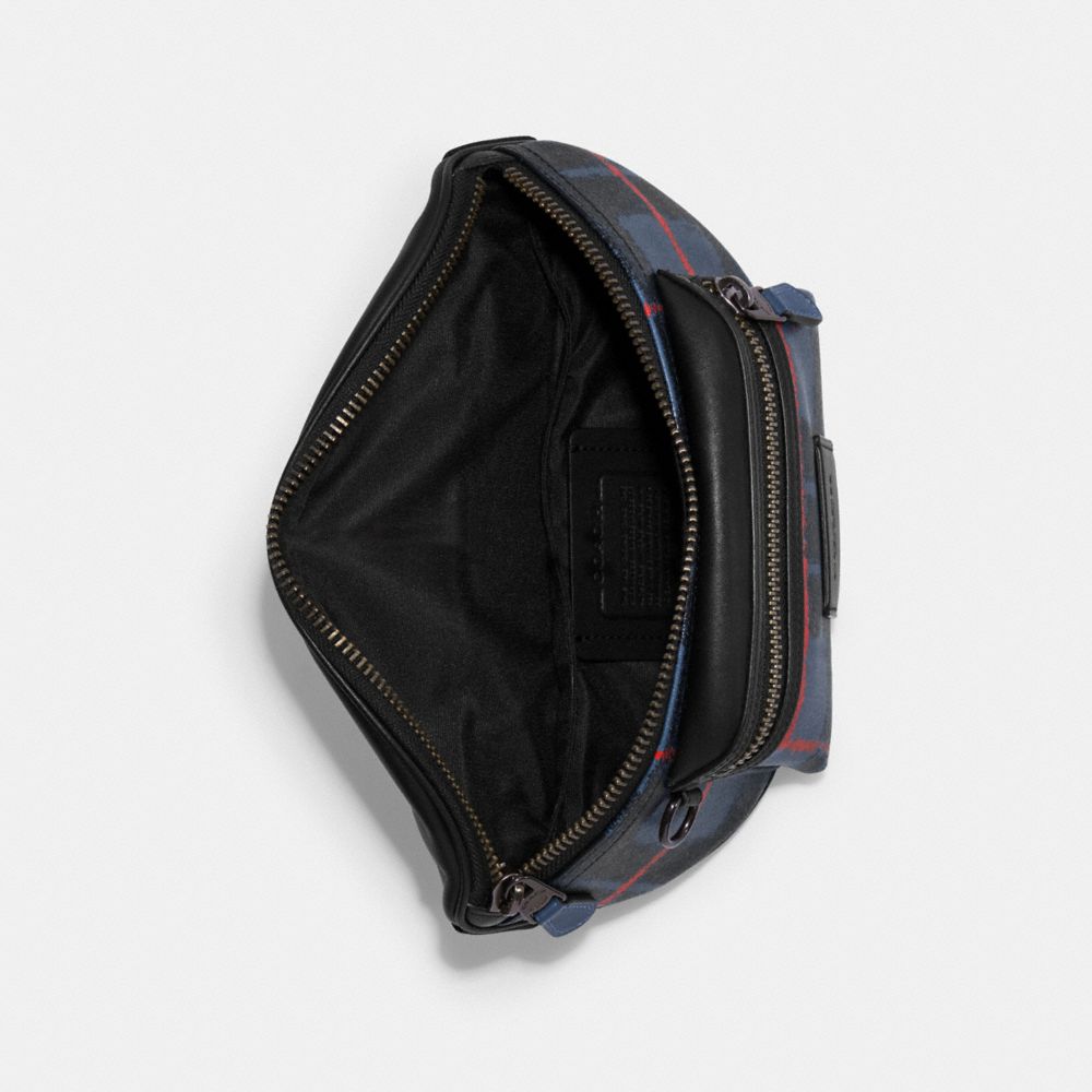 Westway Belt Bag With Window Pane Plaid Print