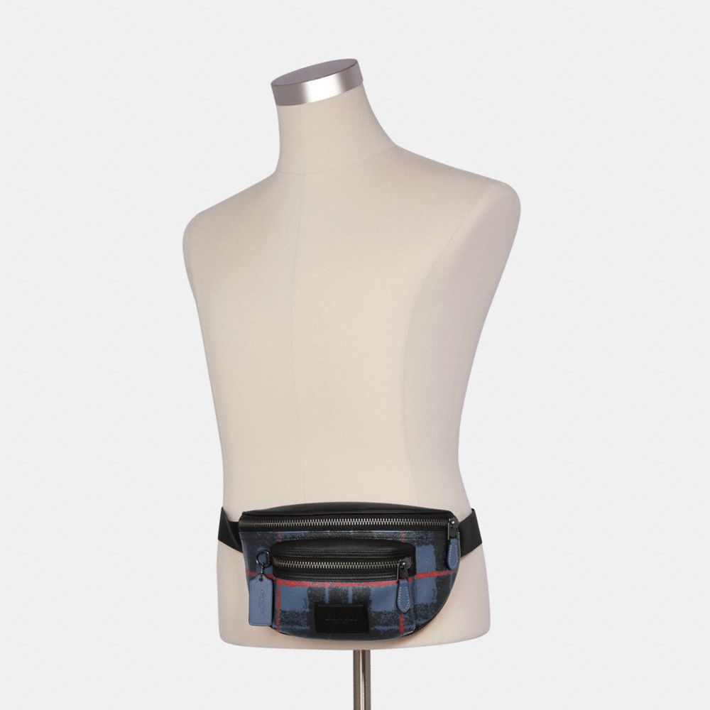 Westway Belt Bag With Window Pane Plaid Print