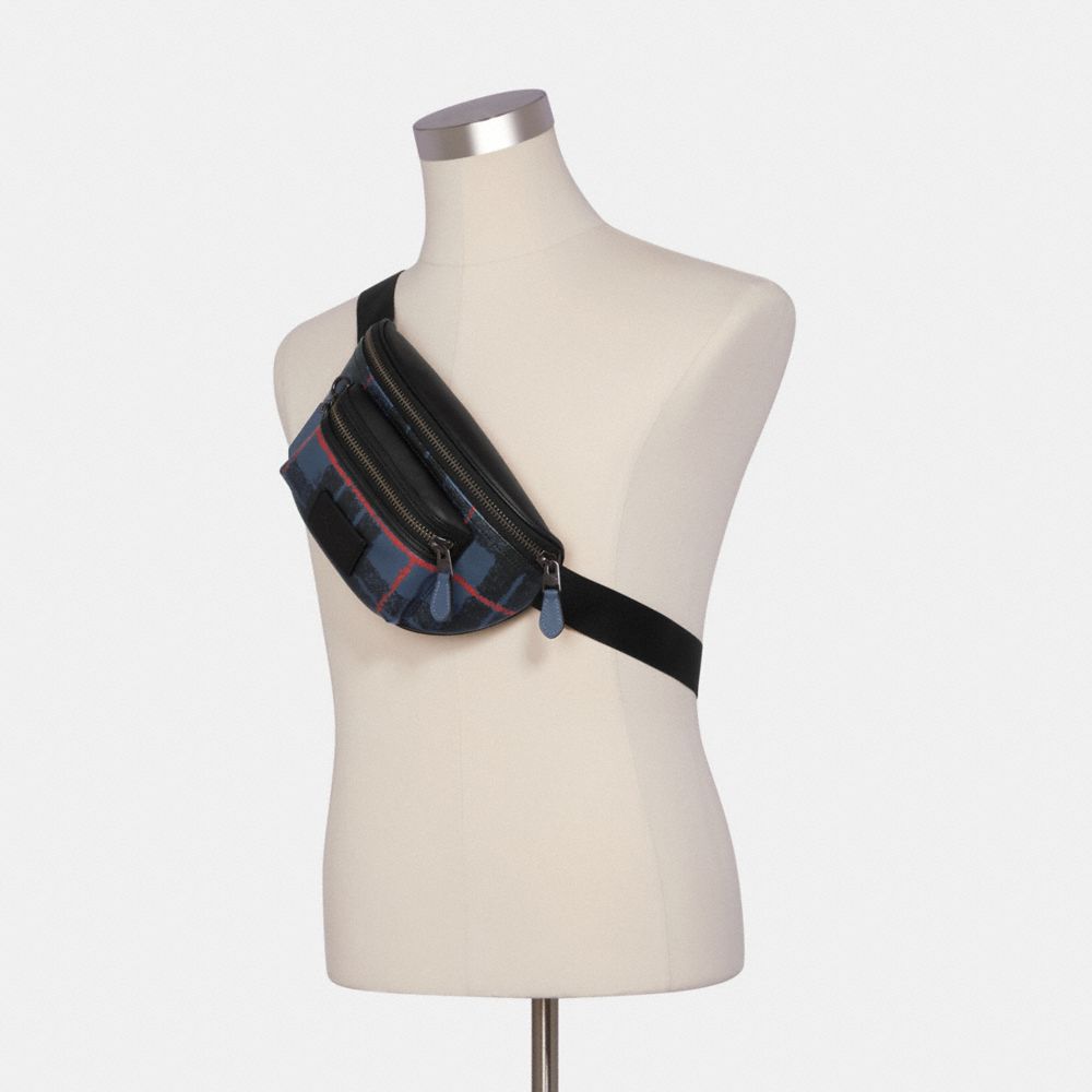 Westway Belt Bag With Window Pane Plaid Print
