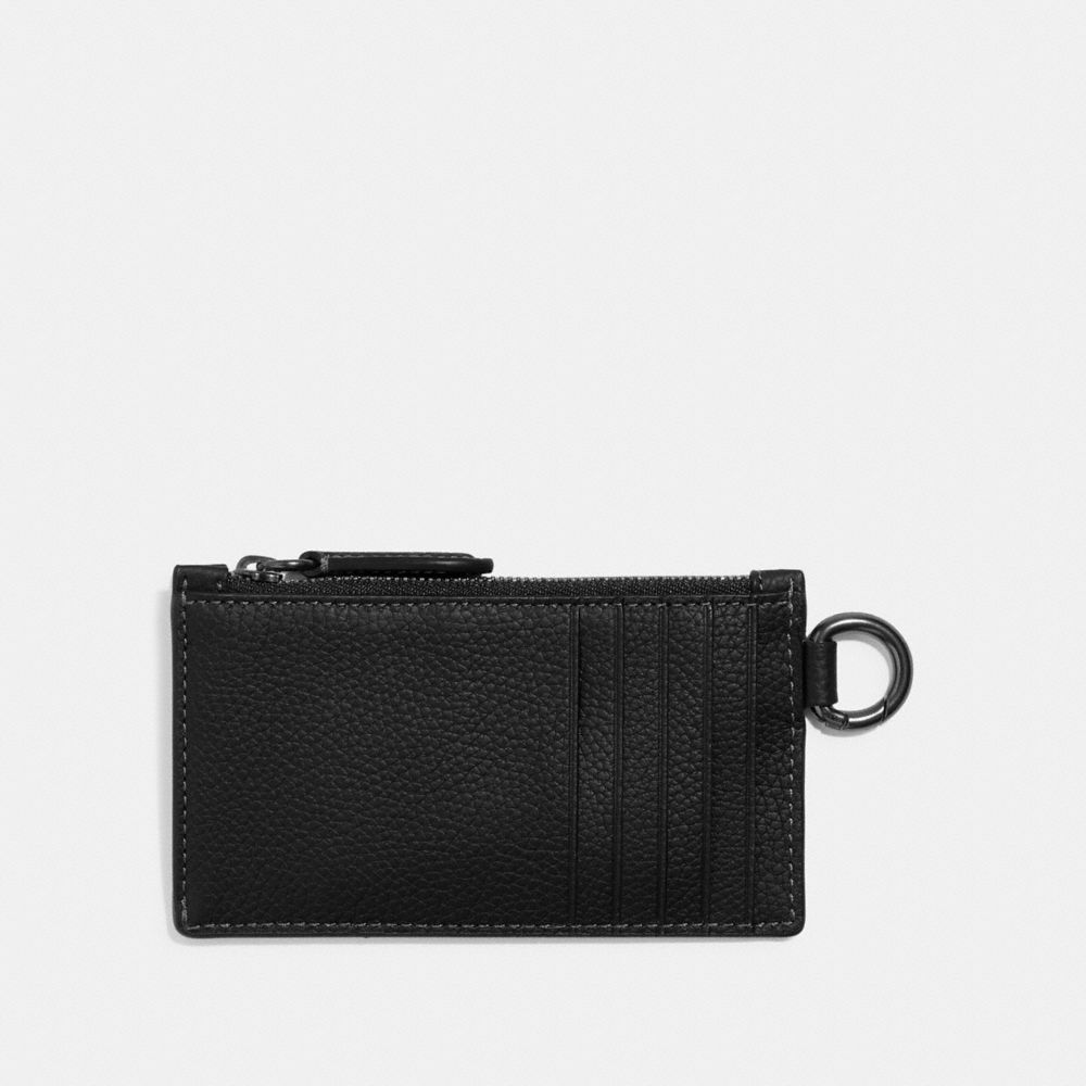 coach card holder with zipper