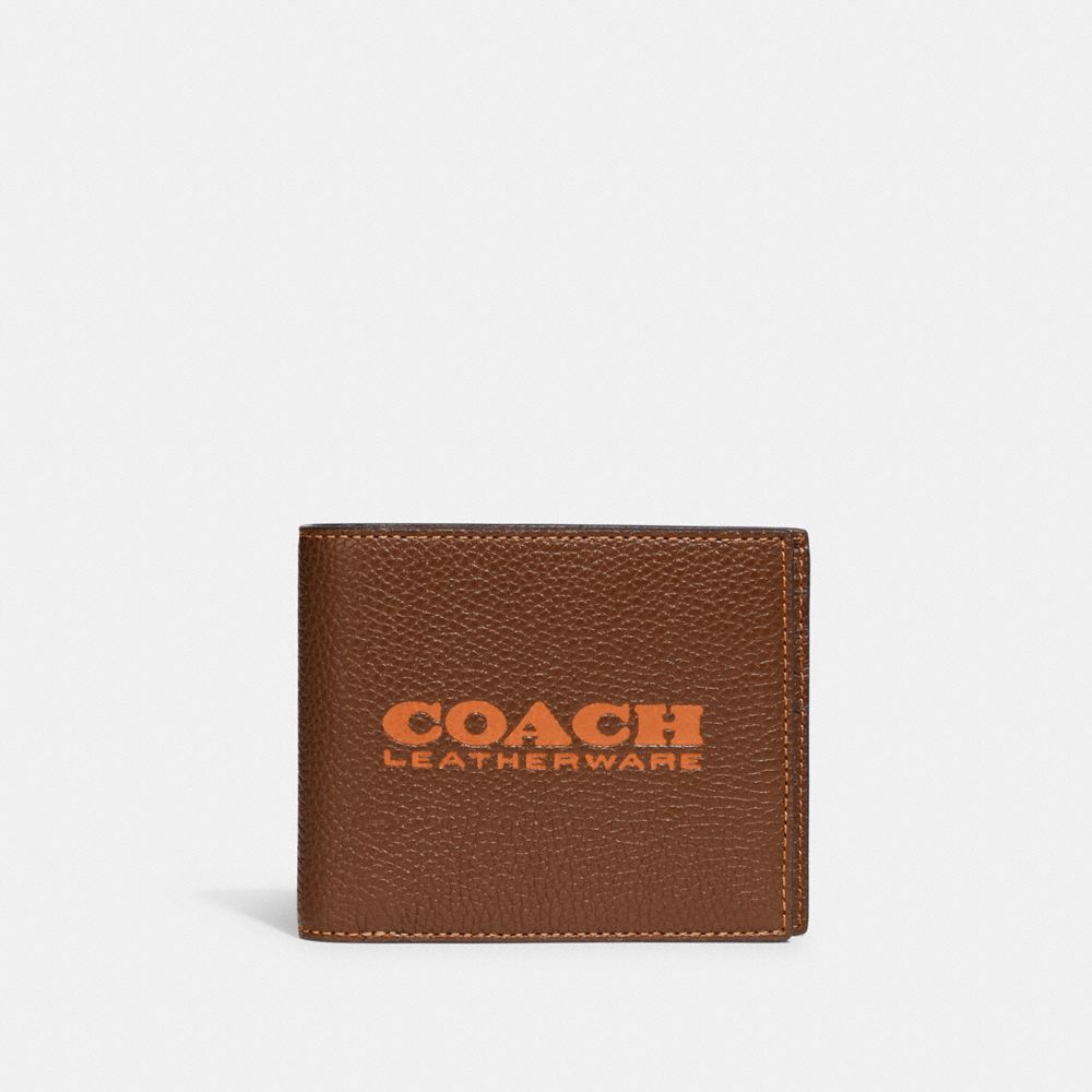 COACH®,3-IN-1 WALLET,Mini,Dark Saddle/Canyon,Front View