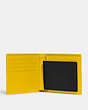COACH®,3-IN-1 WALLET,Pebbled Leather,Mini,Canary/Black,Inside View,Top View