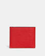 COACH®,3-IN-1 WALLET,Pebbled Leather,Mini,Sport Red/Oxblood,Back View