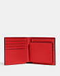 COACH®,3-IN-1 WALLET,Pebbled Leather,Mini,Sport Red/Oxblood,Inside View,Top View