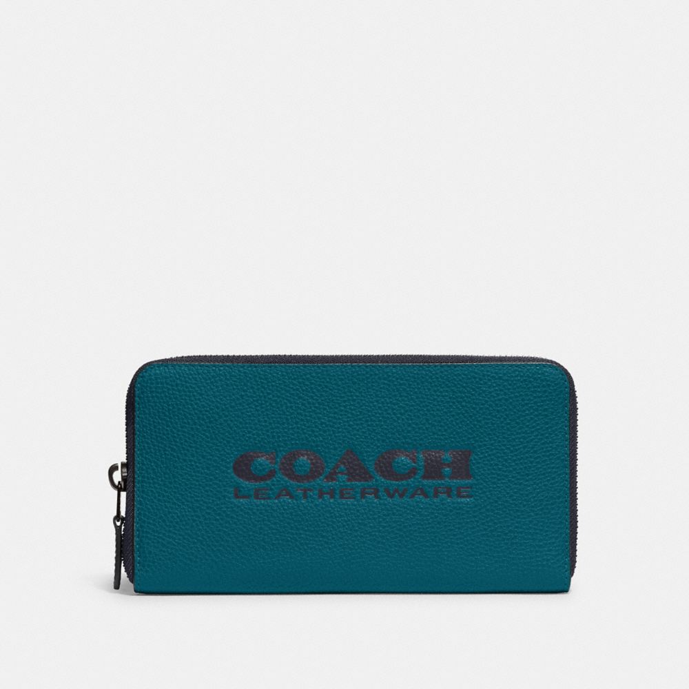 COACH アコーディオン ウォレット(ネイビー)-