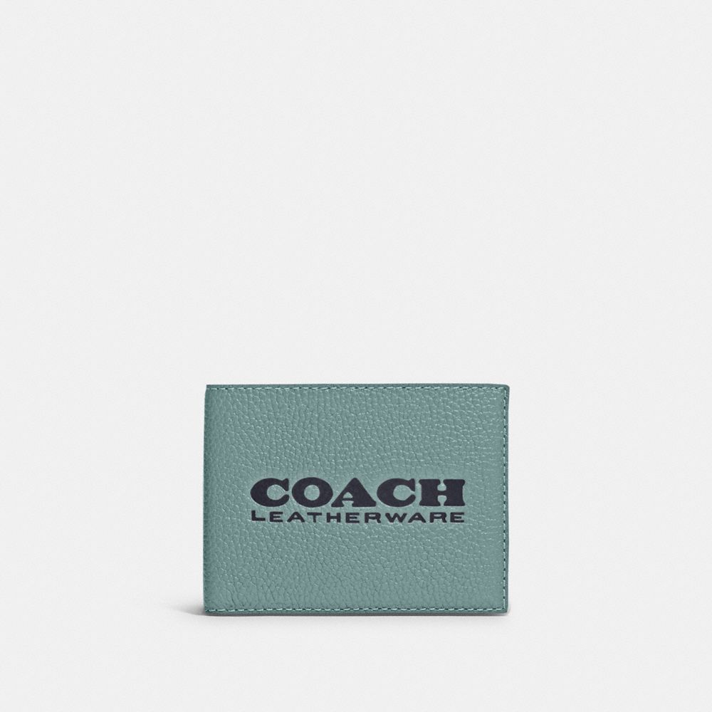 COACH®,Slim Billfold Wallet,,Front View