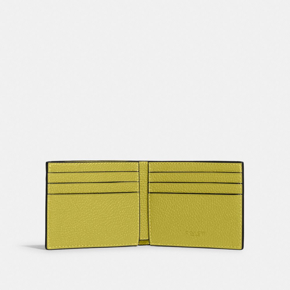 COACH®,Slim Billfold Wallet,,Inside View,Top View