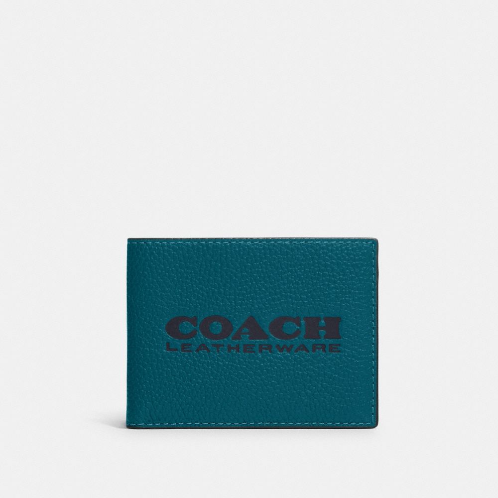 COACH®,Slim Billfold Wallet,,Front View