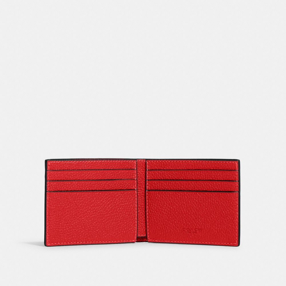 COACH®,Slim Billfold Wallet,,Inside View,Top View