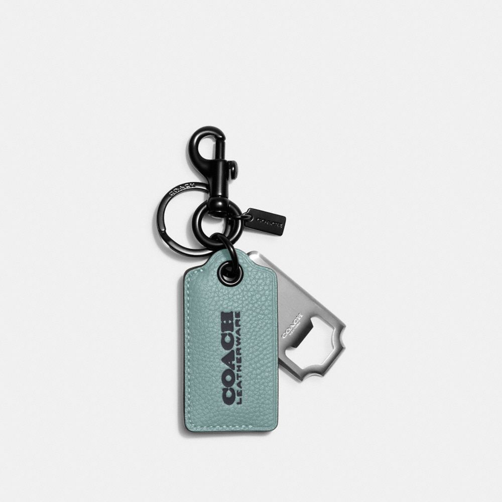 COACH®,Bottle Opener Key Fob,,Front View