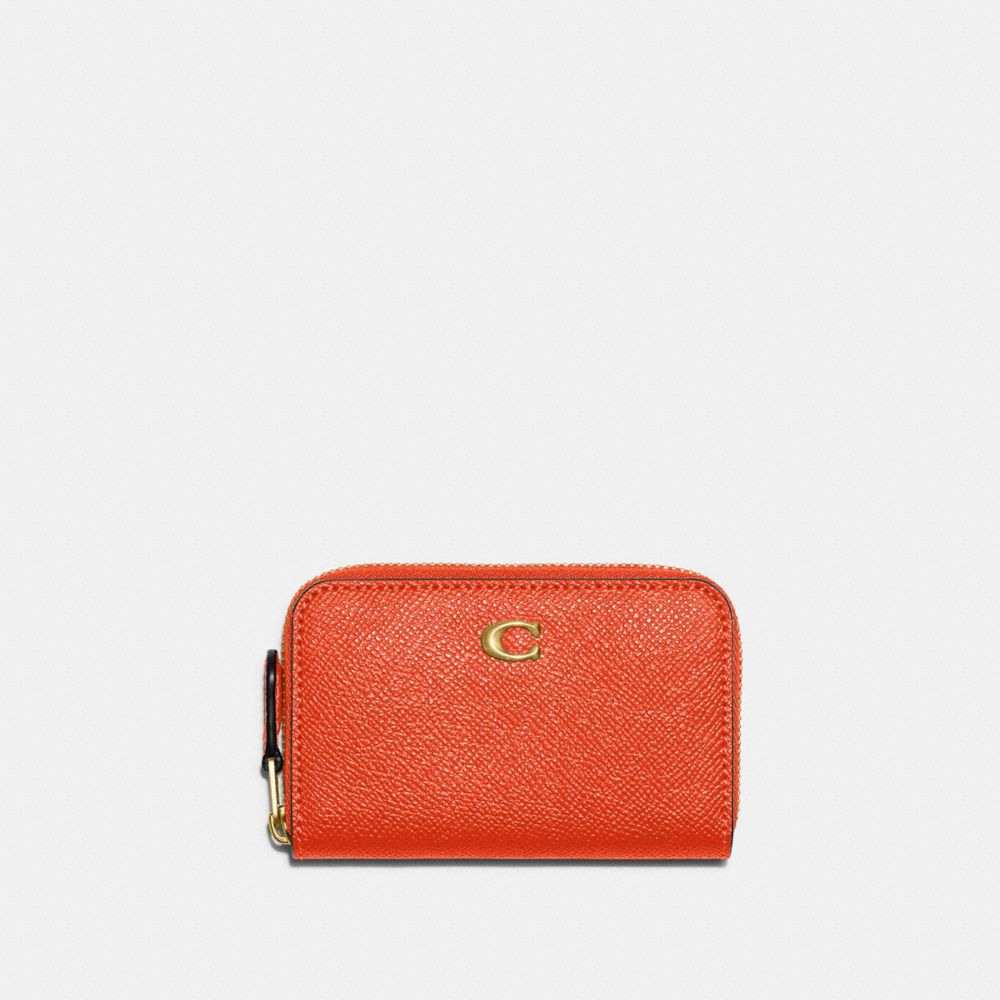 Coach Outlet Zip Card Case in Red