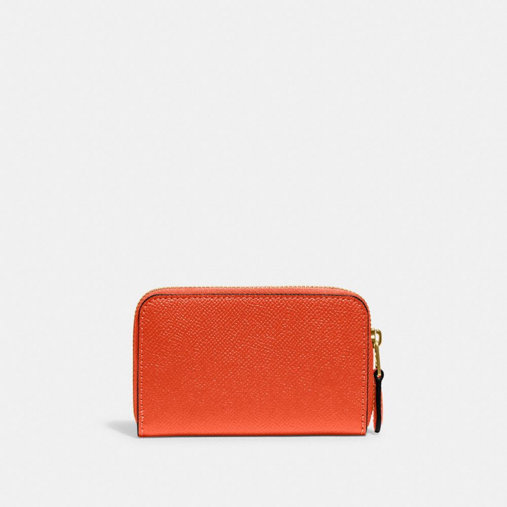 COACH®,Small Zip Around Card Case,,Back View