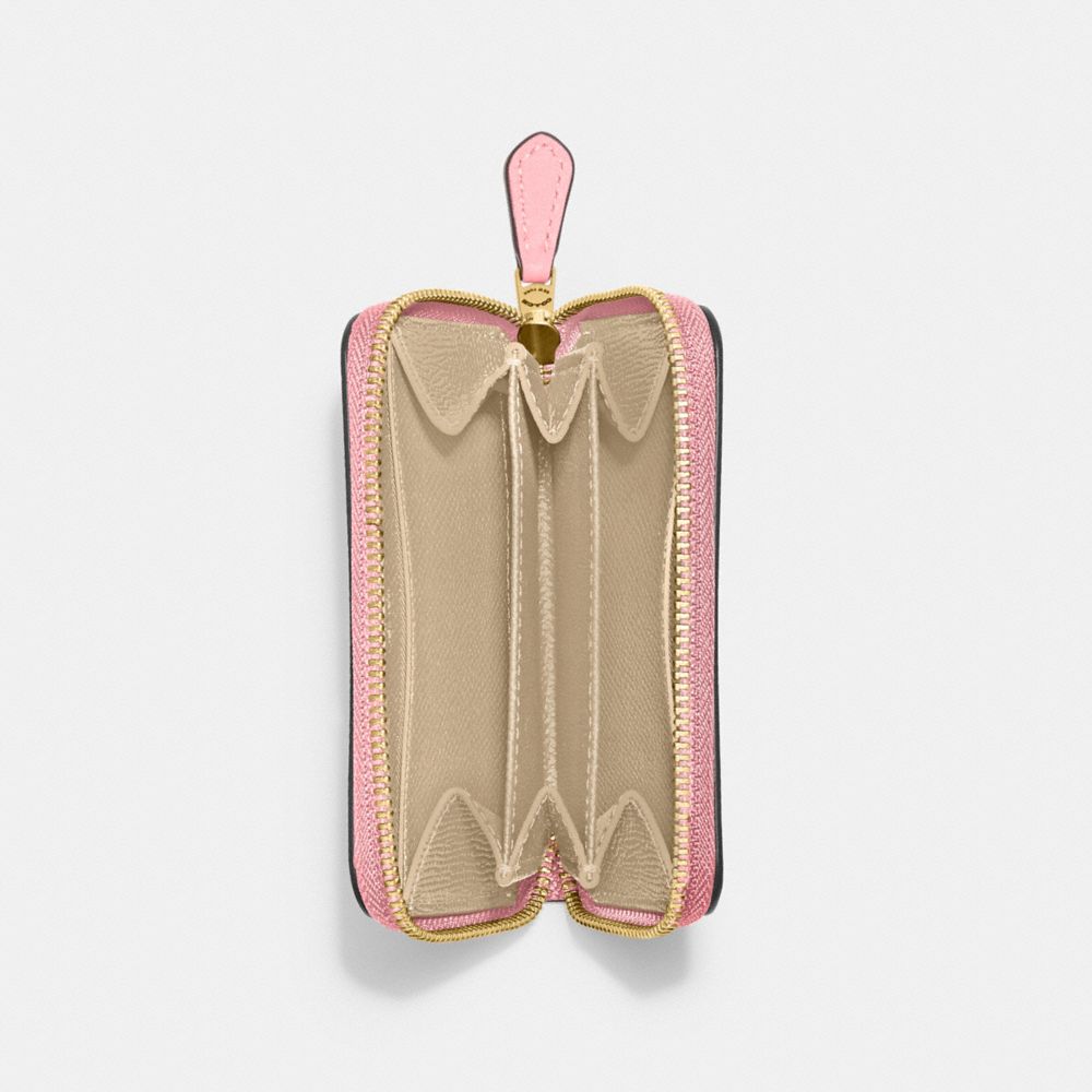COACH®,Small Zip Around Card Case,,Inside View,Top View