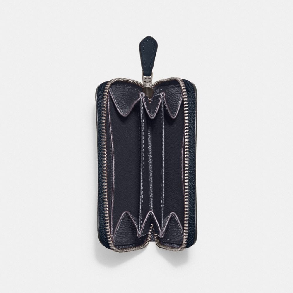 COACH®,Small Zip Around Card Case,,Inside View,Top View