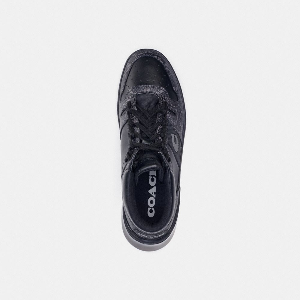 COACH®,Coach X Michael B. Jordan Citysole High Top Sneaker In Mummified Signature Canvas,,Inside View,Top View