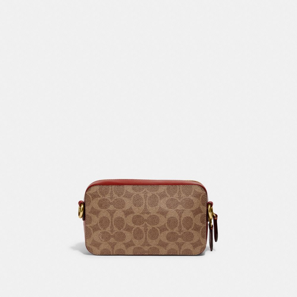 Charter Slim Crossbody Bag In Signature Canvas With Patches