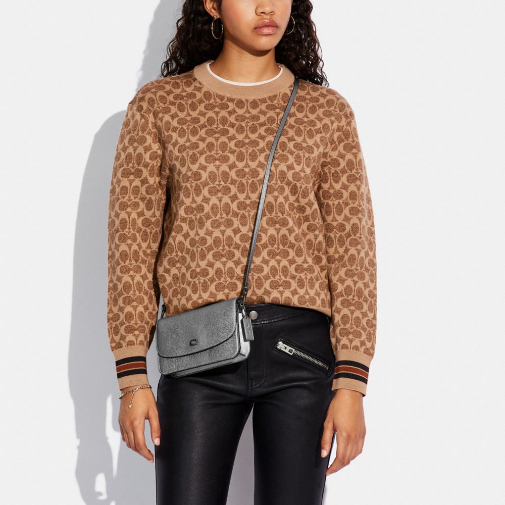 Coach Signature Jacquard Hayden Cross-Body Bag