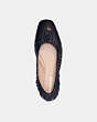 COACH®,ELEANOR FLAT,Leather,Black,Inside View,Top View