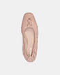 COACH®,ELEANOR FLAT,Leather,New Nude Pink,Inside View,Top View