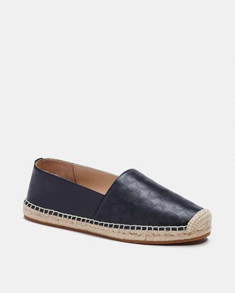 COACH®,CARLEY ESPADRILLE,Black,Front View