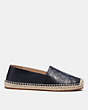 COACH®,CARLEY ESPADRILLE,Leather,Black,Angle View