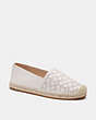 COACH®,CARLEY ESPADRILLE,Chalk,Front View