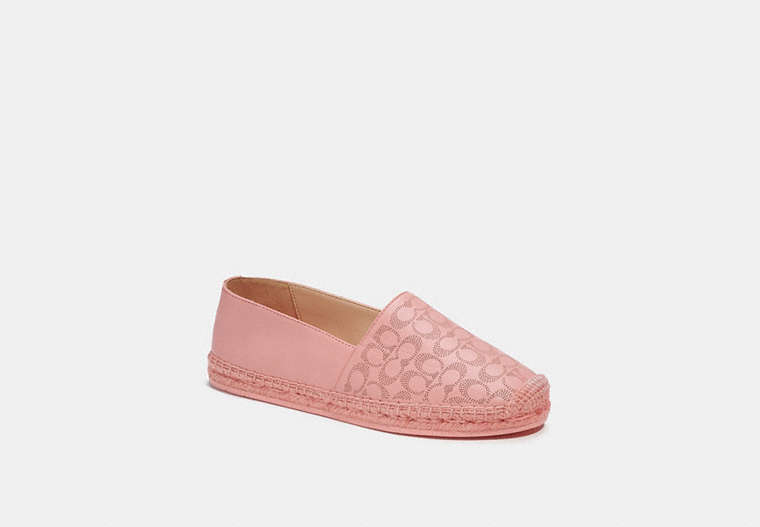 COACH®,CARLEY ESPADRILLE,Candy Pink,Front View