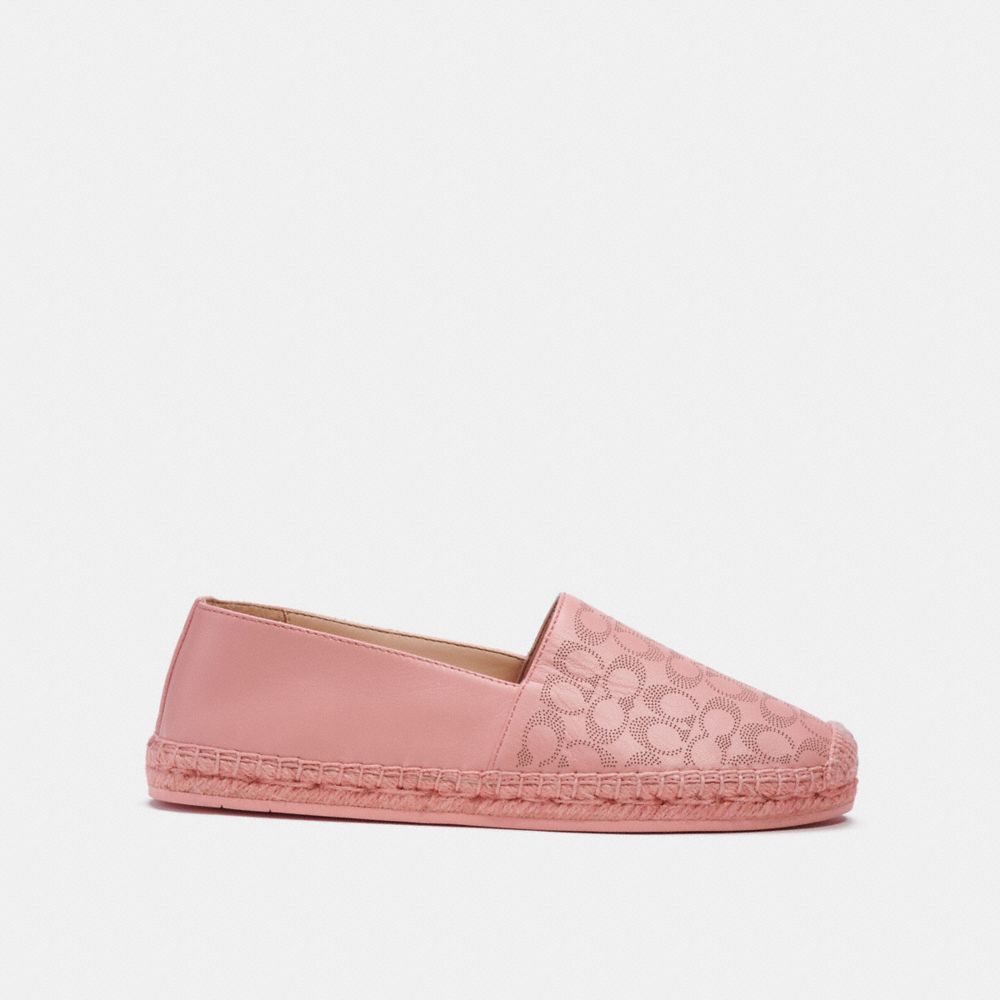 COACH®,CARLEY ESPADRILLE,Candy Pink,Angle View