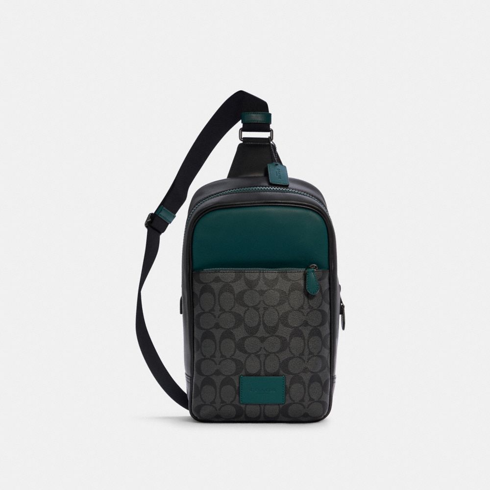 COACH®,Westway Pack In Colorblock Signature Canvas,,Front View