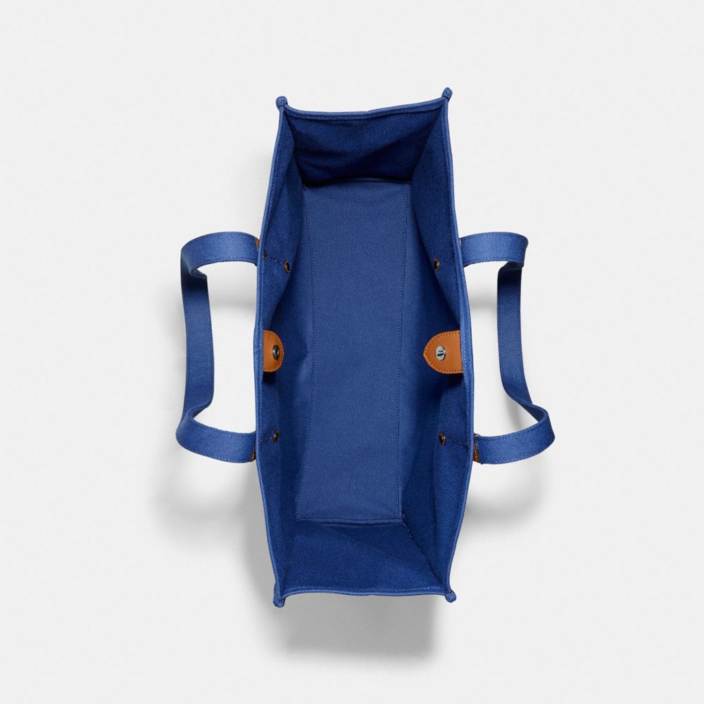 COACH®,80 Th Anniversary 100 Percent Recycled Canvas Tote 42,,Inside View,Top View