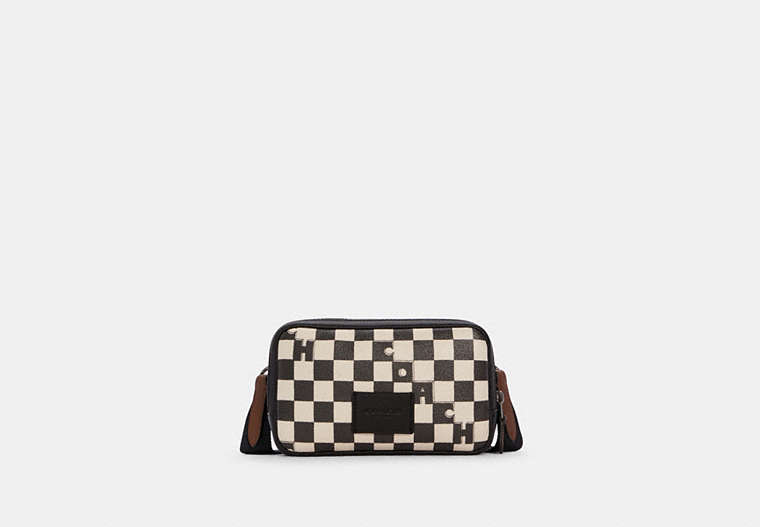Carrier Phone Crossbody With Checker Print
