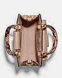 COACH®,MINI PEPPER CROSSBODY,Leather,Small,Gold/Shell Pink,Inside View,Top View