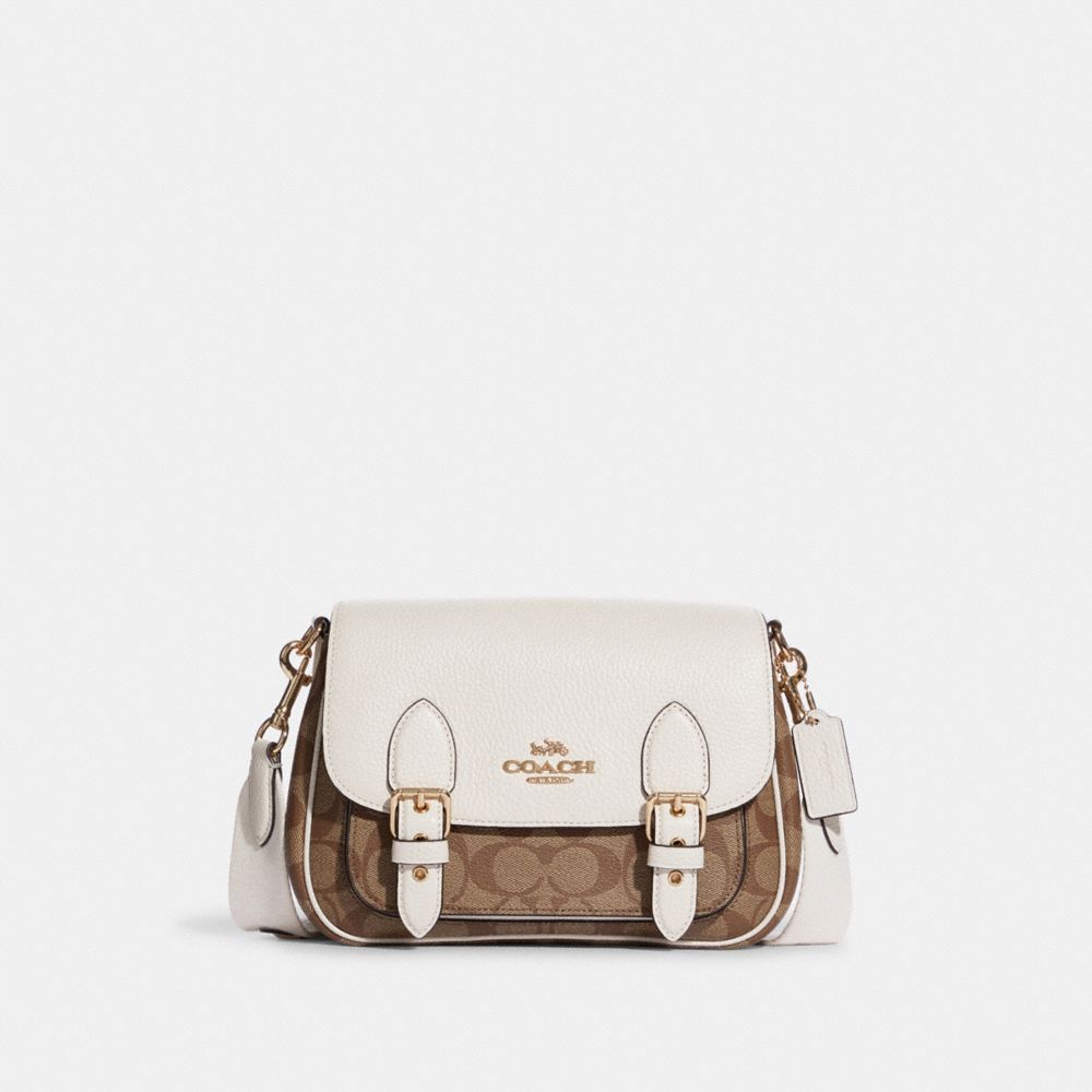 Coach Outlet Envelope Clutch Crossbody In Signature Canvas With